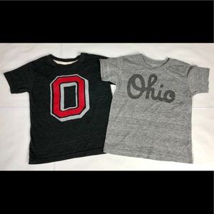 2 Homage Ohio State Buckeye Toddler Shirts